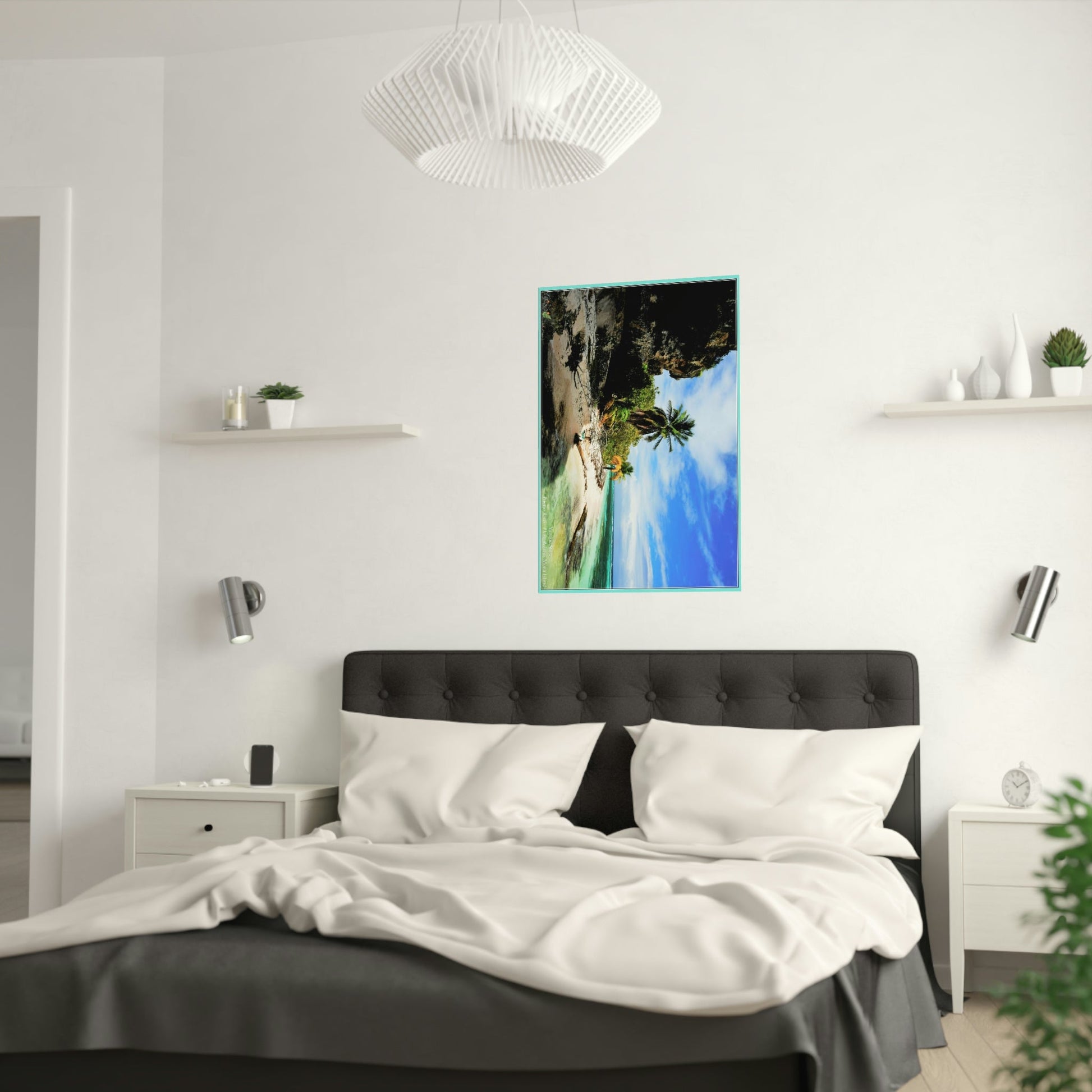Low cost quality Posters - Pristine and remote - Pajaros Beach edge/caves in Mona Island PR - Green Forest Home