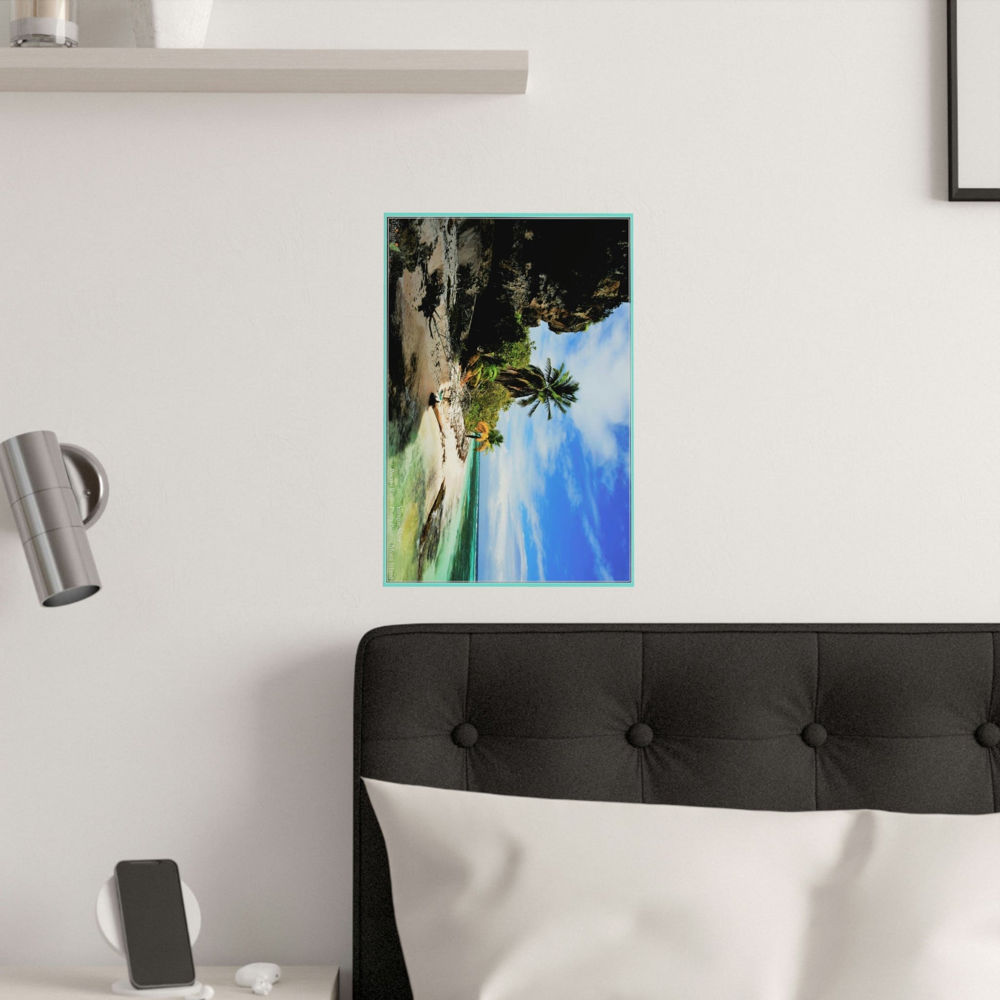 Low cost quality Posters - Pristine and remote - Pajaros Beach edge/caves in Mona Island PR - Green Forest Home