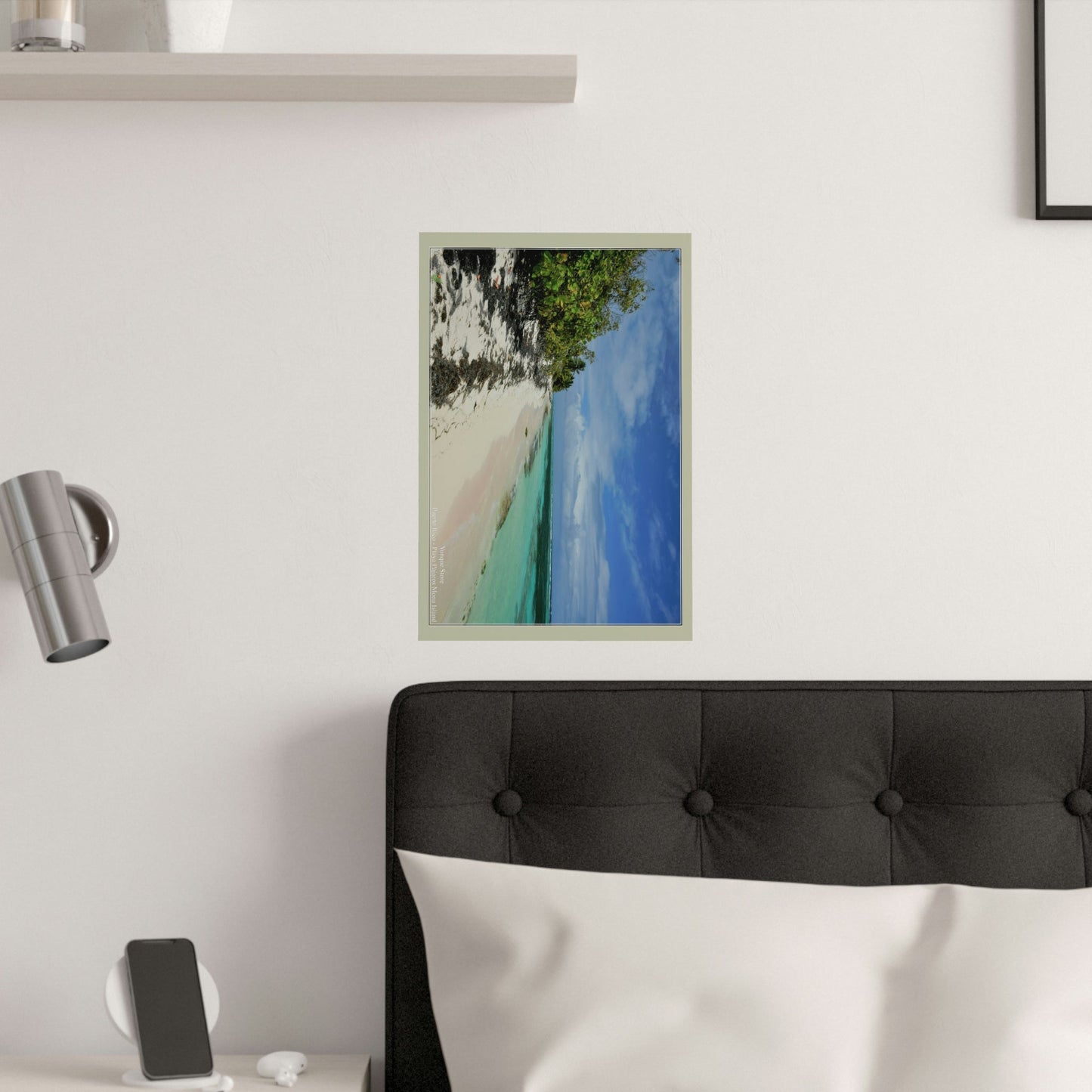 Low cost quality Posters - Pristine and remote - Pajaros Beach in Mona Island PR - resting in paradise - Green Forest Home