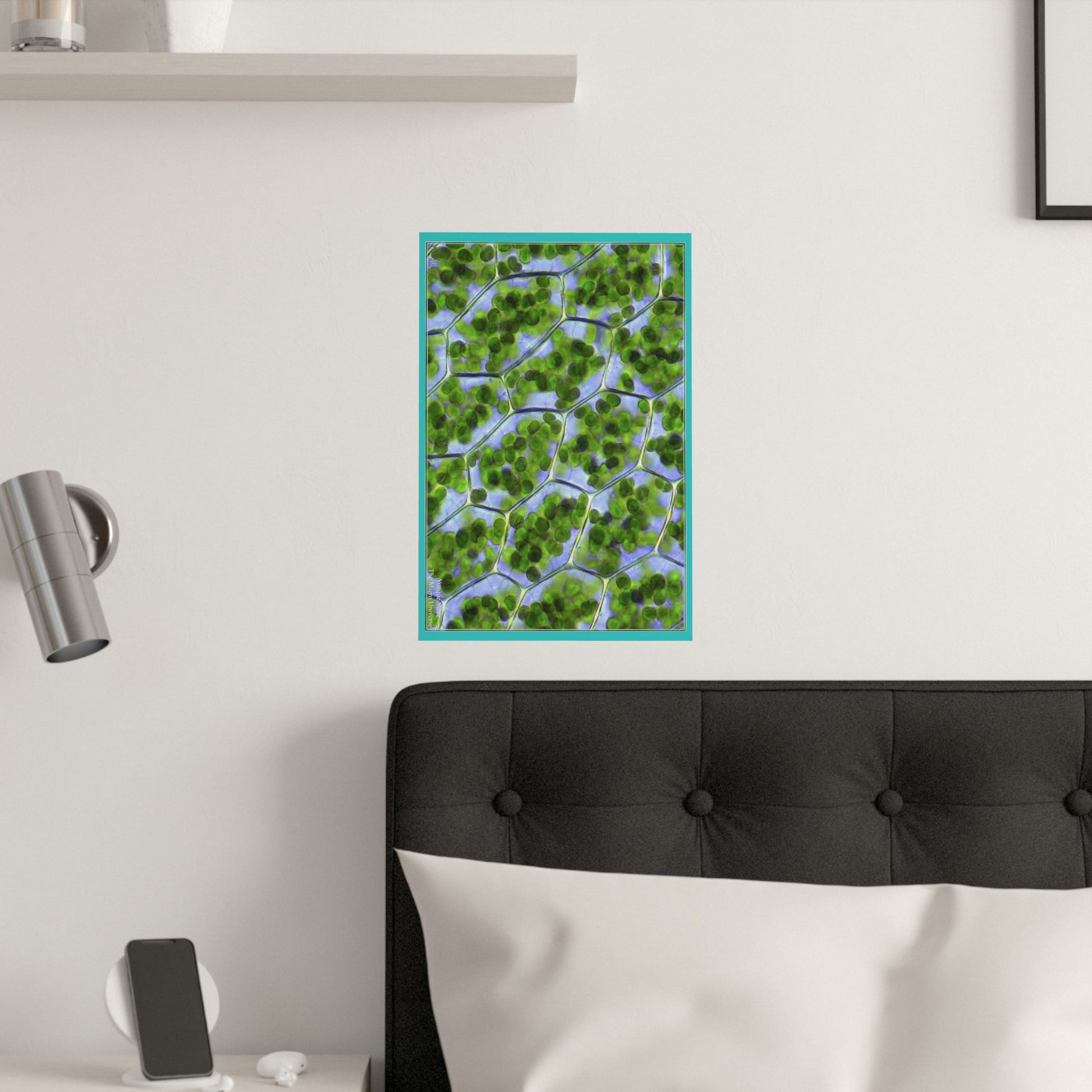 Low cost quality Posters - The Micro-Universe - Field Ion Microscope - Chloroplasts - plant cells - Green Forest Home