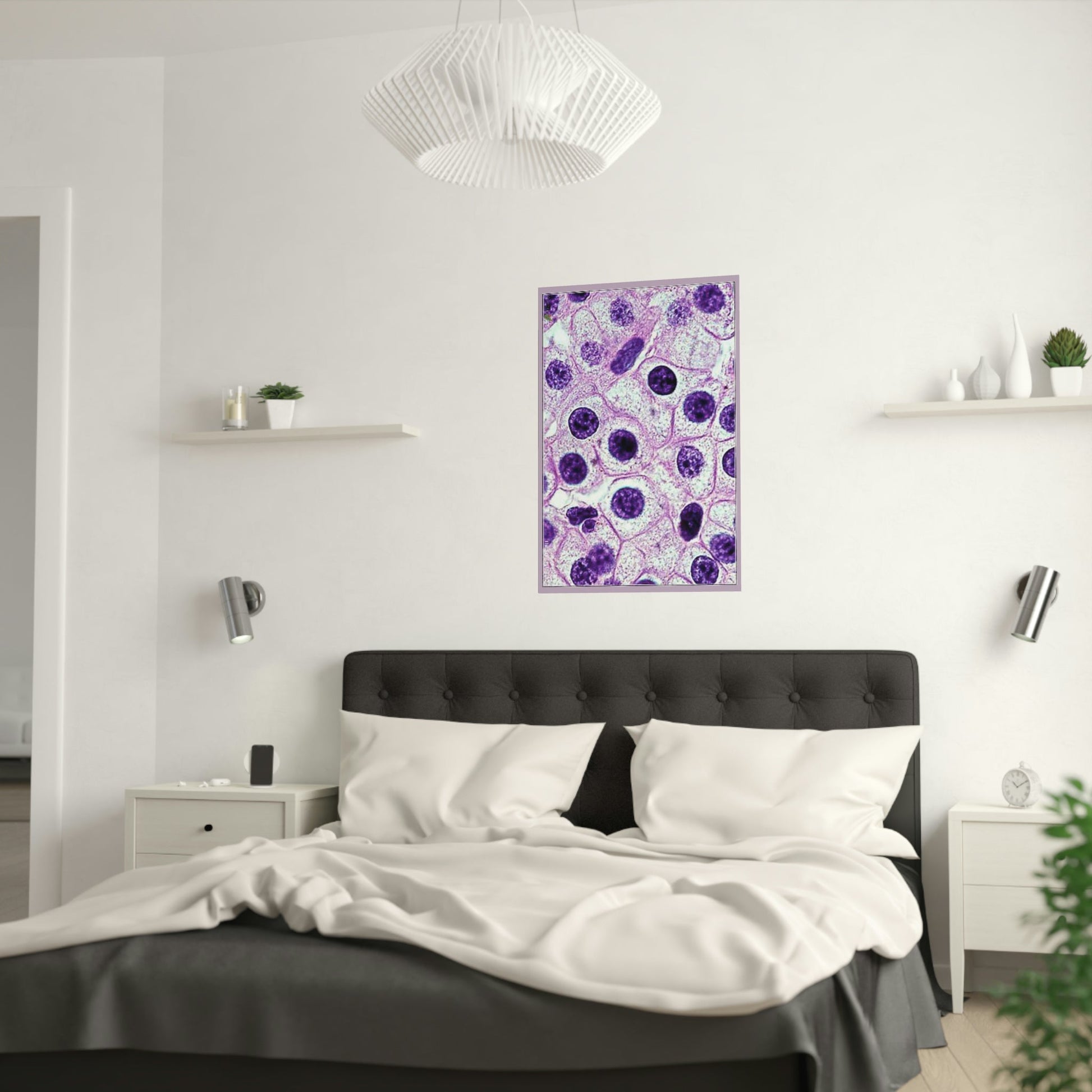 Low cost quality Posters - The Micro-Universe - Field Ion Microscope - HUMAN skin cells - Green Forest Home