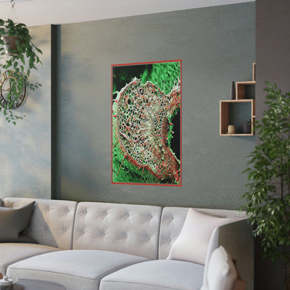 Low quality cost Posters - The Micro-Universe - Field Ion Microscope - HEMP plant stem! - Green Forest Home