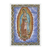 Manta de felpa de terciopelo - Velveteen Plush Blanket - Our Lady of Guadalupe, also known as the Virgen of Guadalupe - Mexico - Catholicism - Green Forest Home