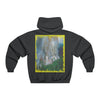 Men's NUBLEND® Hooded Sweatshirt - Fruit Of The Loom - Global Warming/Climate change/Keeling CO2 curve awareness - Greta - Greta Thunberg on CG protests - Amazon fires on back - Green Forest Home