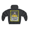 Men's NUBLEND® Hooded Sweatshirt - Fruit Of The Loom - Global Warming/Climate change/Keeling CO2 curve awareness - Greta - Greta Thunberg on CG protests - Amazon fires on back - Green Forest Home