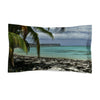 Microfiber Pillow Sham - Unique REMOTE Mona Island - Galapagos of the Caribbean – Puerto Rico - Green Forest Home