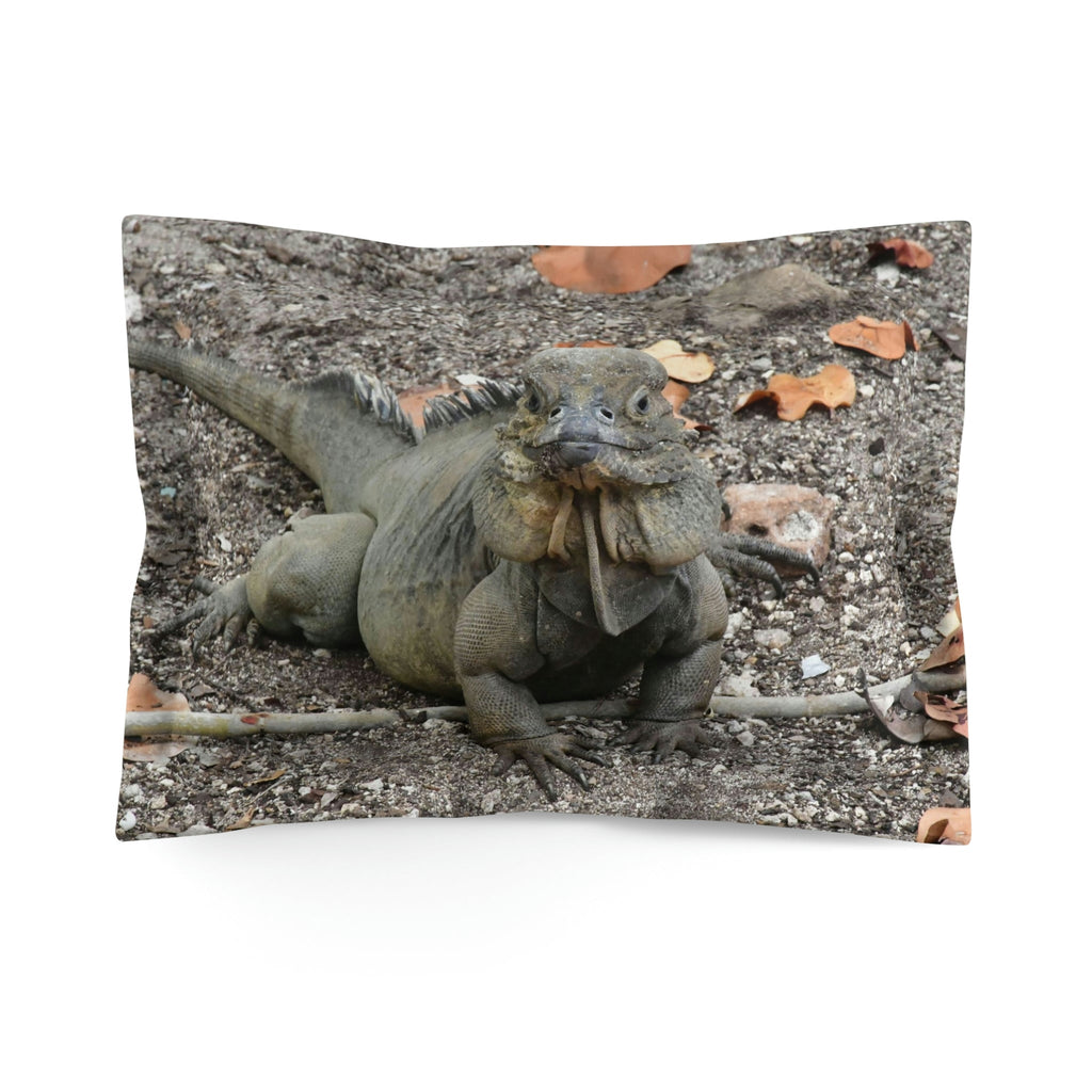 Microfiber Pillow Sham - Unique REMOTE Mona Island - Galapagos of the Caribbean – Puerto Rico - Green Forest Home