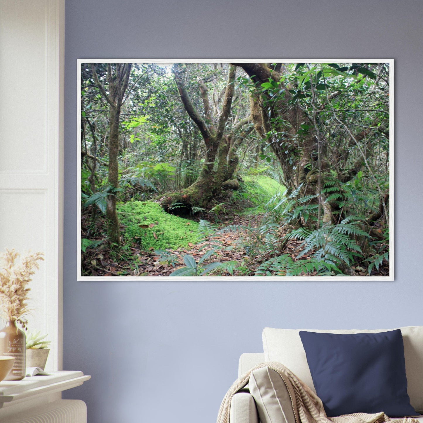 Museum-Quality Matte Paper Wooden Framed Poster - Paradise in El Yunque Rainforest Tradewinds Trail - Green Forest Home