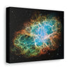 NASA/HUBBLE/ESA - SMALL Canvas Gallery Wraps - The wonderful discoveries from space telescopes - Crab nebula - a SUPERNOVA explosion active today - Green Forest Home