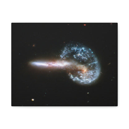 NASA/HUBBLE/ESA - SMALL Canvas Gallery Wraps - The wonderful discoveries from space telescopes - galaxies in colision! - Green Forest Home