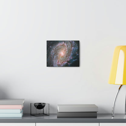 NASA/HUBBLE/ESA - SMALL Canvas Gallery Wraps - The wonderful discoveries from space telescopes - Galaxy with many newborn (blue) stars - Green Forest Home
