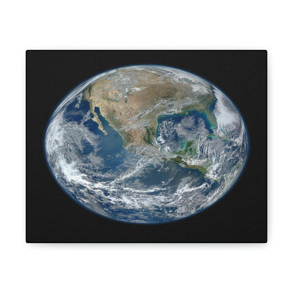 NASA/HUBBLE/ESA - SMALL Canvas Gallery Wraps - The wonderful discoveries from space telescopes & satellites - Earth North America face - Green Forest Home