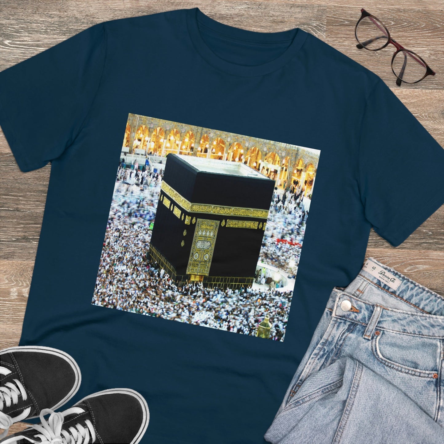 Organic Creator T-shirt - EU Print - Unisex - Hajj pilgrimage to Kaaba - the "House of Allah", in the sacred city of Mecca UAE ID#1 - Green Forest Home