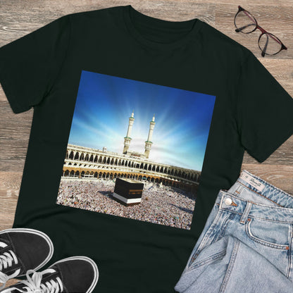 Organic Creator T-shirt - Unisex - EU Print - Hajj pilgrimage to Kaaba - the "House of Allah", in the sacred city of Mecca UAE ID#1 - Green Forest Home