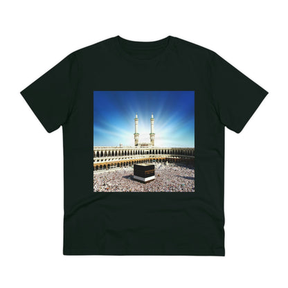 Organic Creator T-shirt - Unisex - EU Print - Hajj pilgrimage to Kaaba - the "House of Allah", in the sacred city of Mecca UAE ID#1 - Green Forest Home