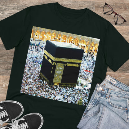 Organic Creator T-shirt - Unisex - EU Print - Hajj pilgrimage to Kaaba - the "House of Allah", in the sacred city of Mecca UAE ID#1 - Green Forest Home