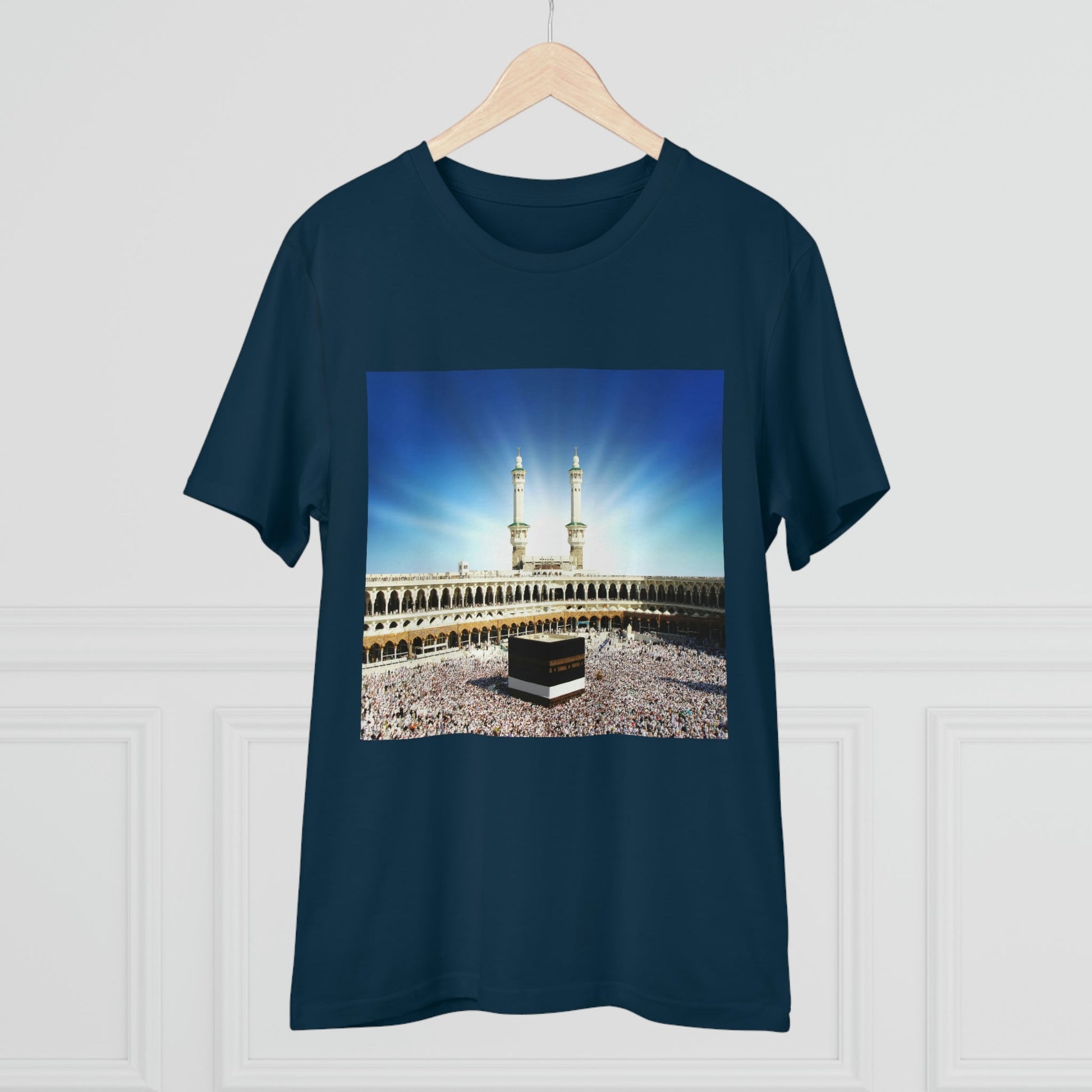 Organic Creator T-shirt - Unisex - EU Print - Hajj pilgrimage to Kaaba - the "House of Allah", in the sacred city of Mecca UAE ID#1 - Green Forest Home