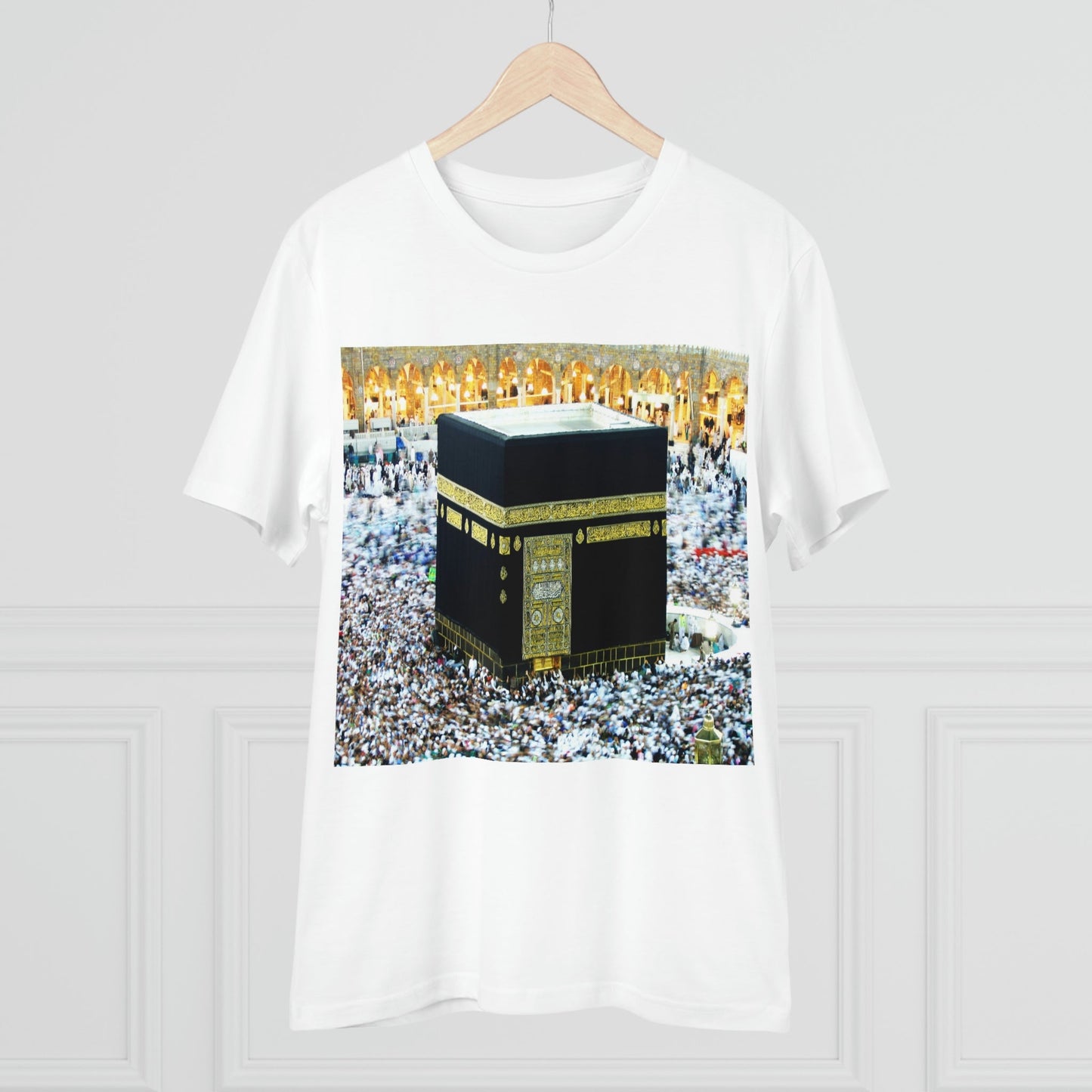 Organic Creator T-shirt - Unisex - EU Print - Hajj pilgrimage to Kaaba - the "House of Allah", in the sacred city of Mecca UAE ID#1 - Green Forest Home