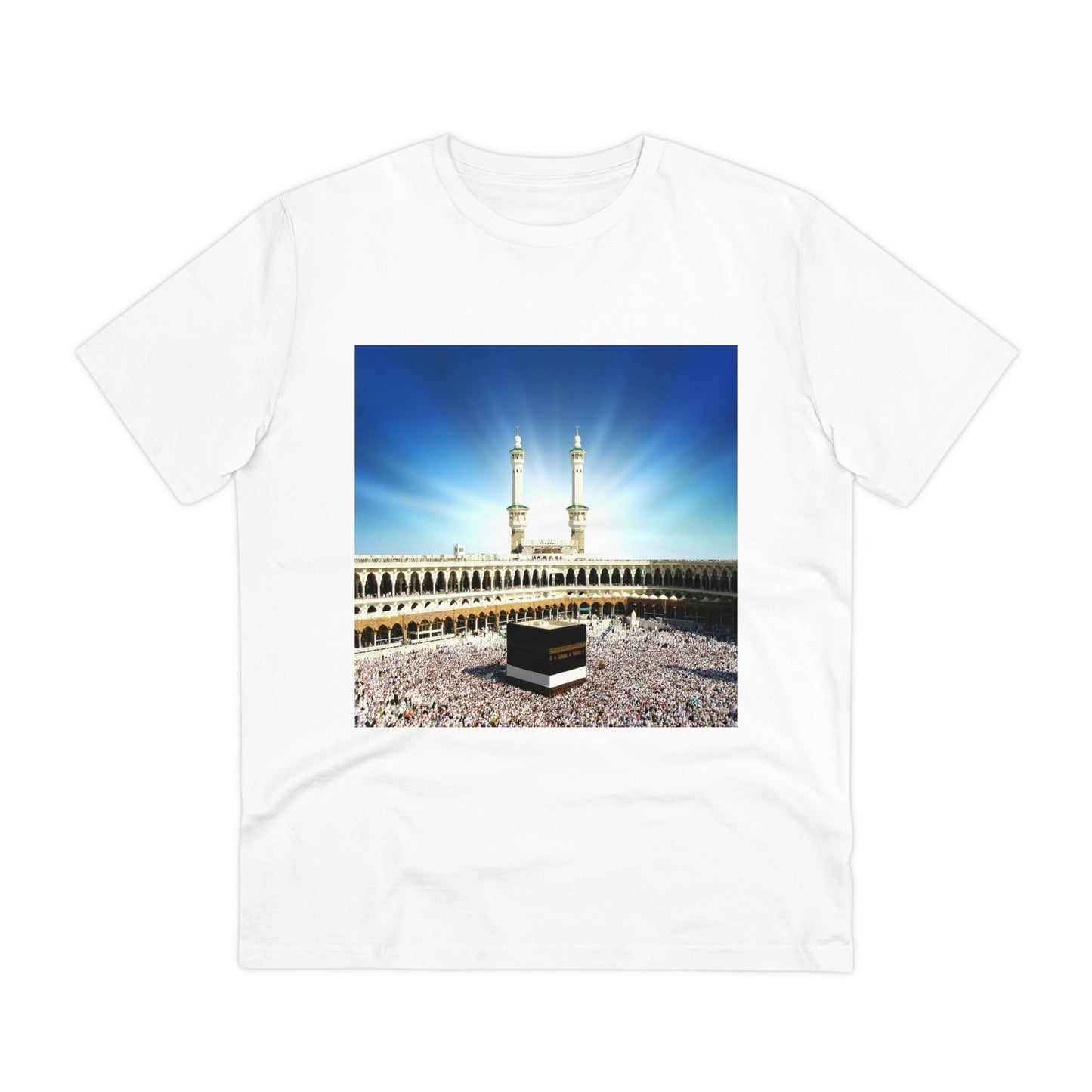 Organic Creator T-shirt - Unisex - EU Print - Hajj pilgrimage to Kaaba - the "House of Allah", in the sacred city of Mecca UAE ID#1 - Green Forest Home