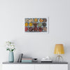 Premium Framed Horizontal Poster - Printed in LATVIA - Bowls filled with spices at a vendors stall in the largest spice market in Asia, the Khari Baoli section of Old Delhi - INDIA - Green Forest Home