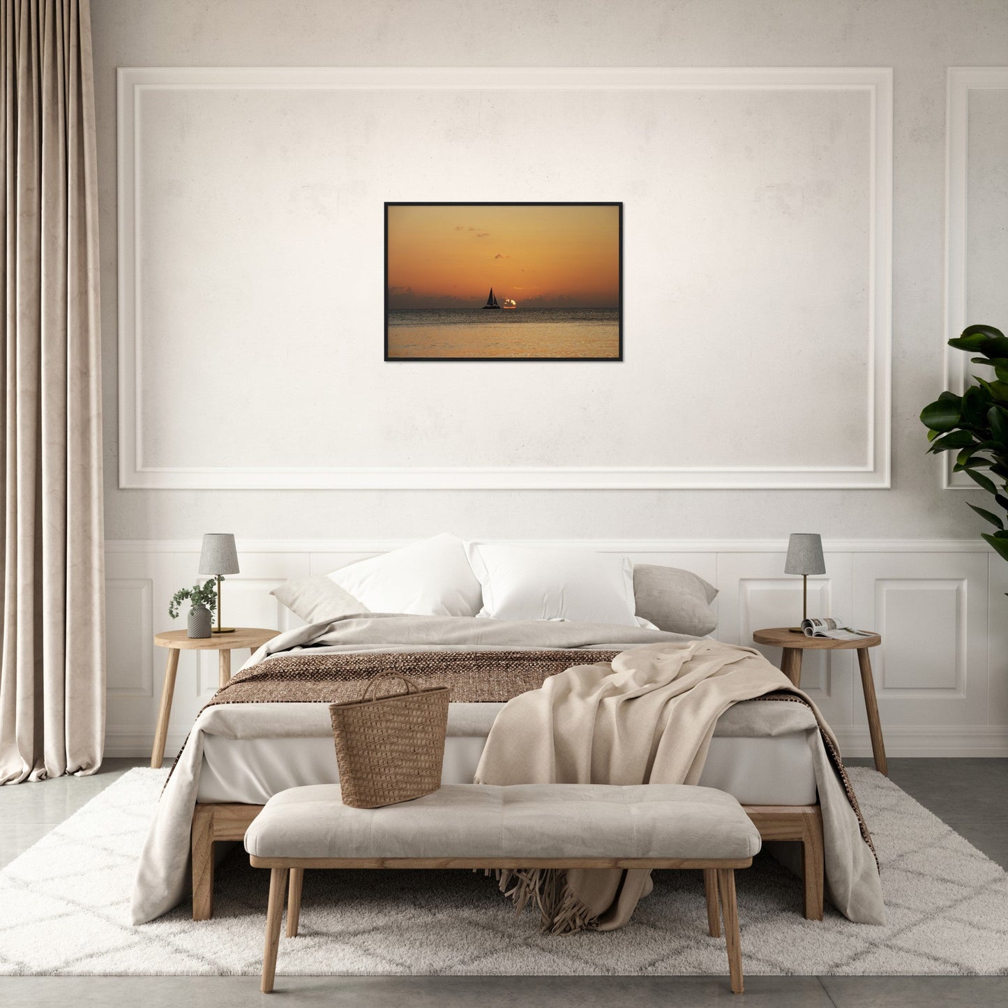 Premium Matte Paper Wooden Framed Poster - The Cayman Islands - British overseas territory in the Caribbean Sea - Green Forest Home