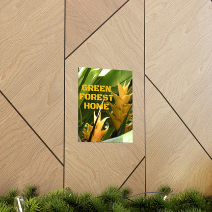 Premium Matte Vertical Posters - GREEN FOREST HOME LOGO - Green Forest Home