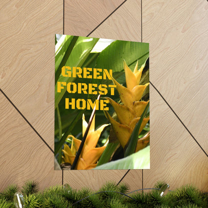 Premium Matte Vertical Posters - GREEN FOREST HOME LOGO - Green Forest Home