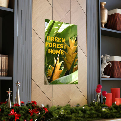 Premium Matte Vertical Posters - GREEN FOREST HOME LOGO - Green Forest Home