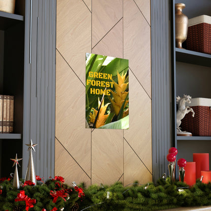 Premium Matte Vertical Posters - GREEN FOREST HOME LOGO - Green Forest Home