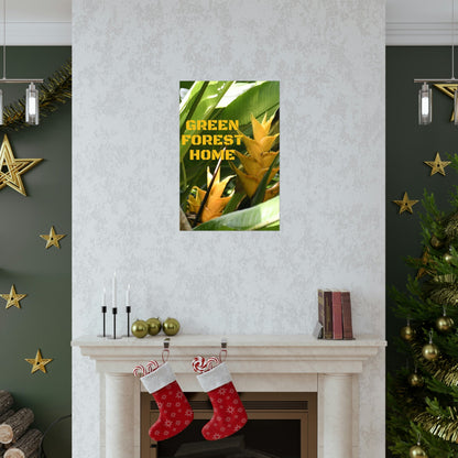Premium Matte Vertical Posters - GREEN FOREST HOME LOGO - Green Forest Home