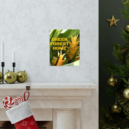 Premium Matte Vertical Posters - GREEN FOREST HOME LOGO - Green Forest Home