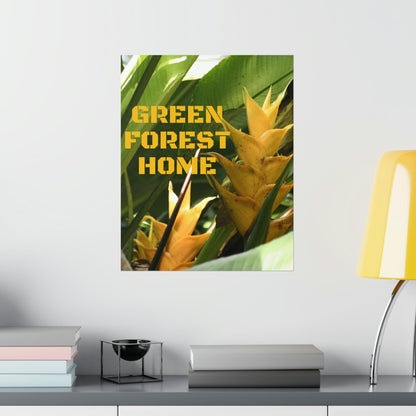 Premium Matte Vertical Posters - GREEN FOREST HOME LOGO - Green Forest Home
