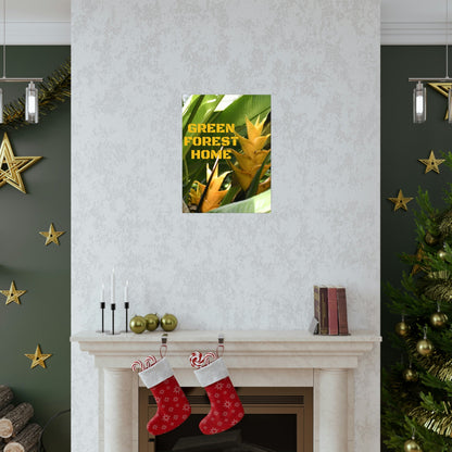 Premium Matte Vertical Posters - GREEN FOREST HOME LOGO - Green Forest Home