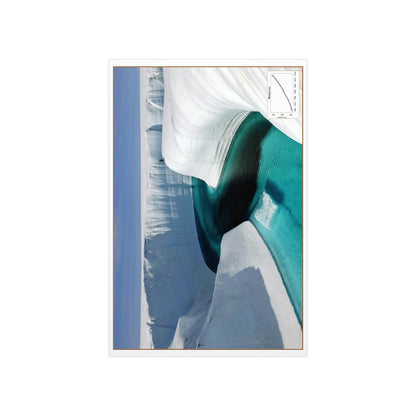 Premium Matte vertical posters - Made in USA in 1 day - Polar ice melting and new rivers get formed - note the person in the pircture! - Green Forest Home