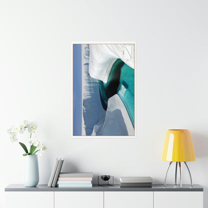 Premium Matte vertical posters - Made in USA in 1 day - Polar ice melting and new rivers get formed - note the person in the pircture! - Green Forest Home