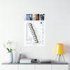 Premium Matte vertical posters - Made in USA in 1 day - The Keeling CO2 curve causing Global Warming - which causes Polar melting, more fires and Trumps empty chair on the G7 Climate Chnange meeting in France - Green Forest Home