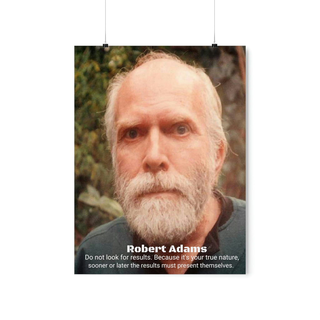 Premium Matte vertical posters - Robert Adams - American Advaita Teacher - Green Forest Home