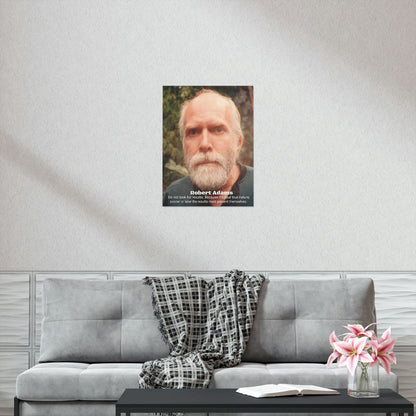 Premium Matte vertical posters - Robert Adams - American Advaita Teacher - Green Forest Home