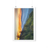 Premium Matte vertical posters - Scenic Sunrise Landscape at Oconaluftee Overlook in Smoky Mountain National Park in Summer in Mountain National Park (SMNP) USA - Green Forest Home