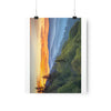 Premium Matte vertical posters - Scenic Sunrise Landscape at Oconaluftee Overlook in Smoky Mountain National Park in Summer in Mountain National Park (SMNP) USA - Green Forest Home