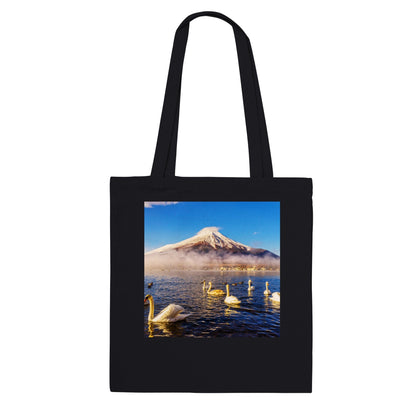 Premium Tote Bag - 100% cotton - Awesome Mt. Fuji JAPAN - at 3776 meters it is Japan's highest mountai - Green Forest Home