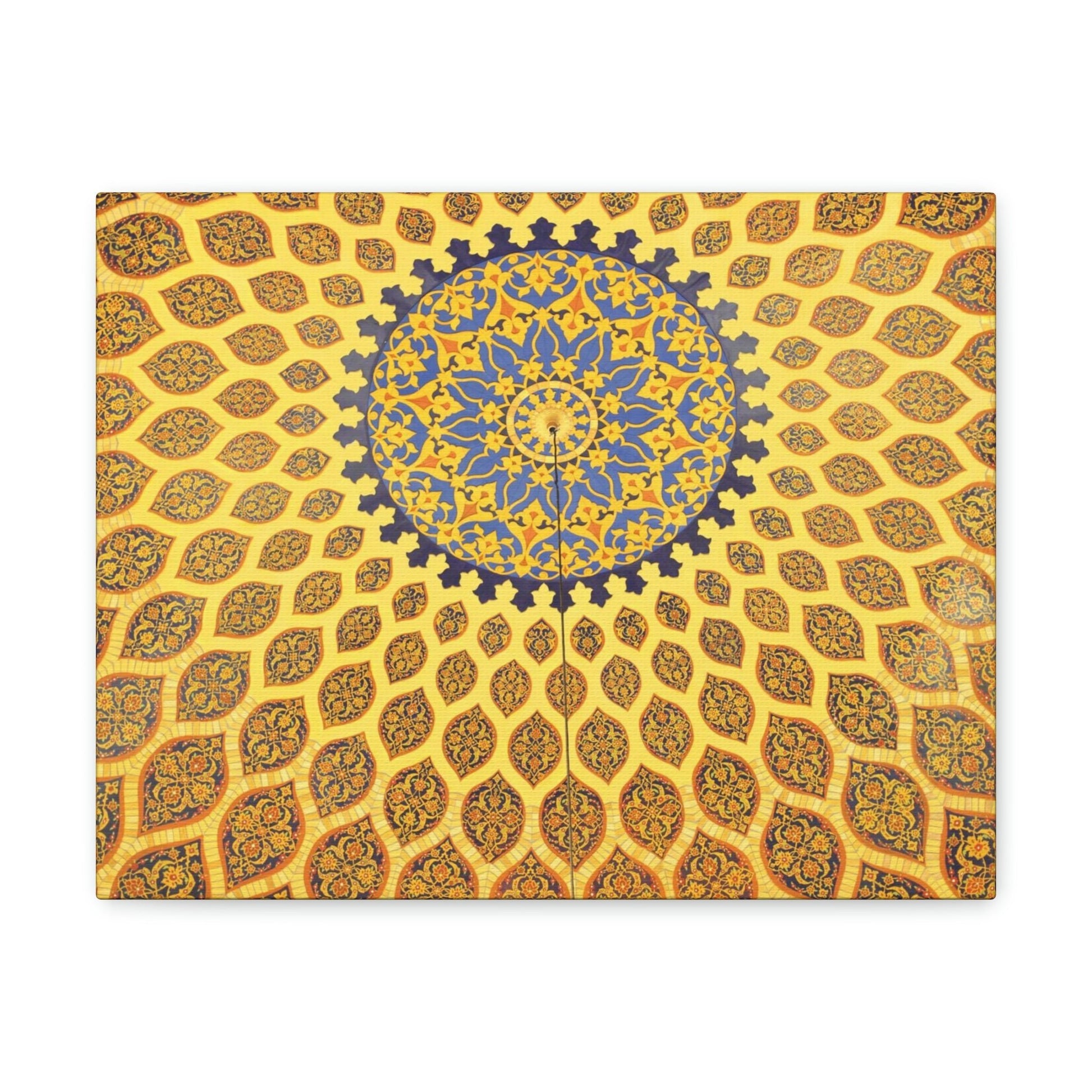Printed in USA - Canvas Gallery Wraps - Oriental mosaic decoration in Dubai, UAE Islam - Green Forest Home