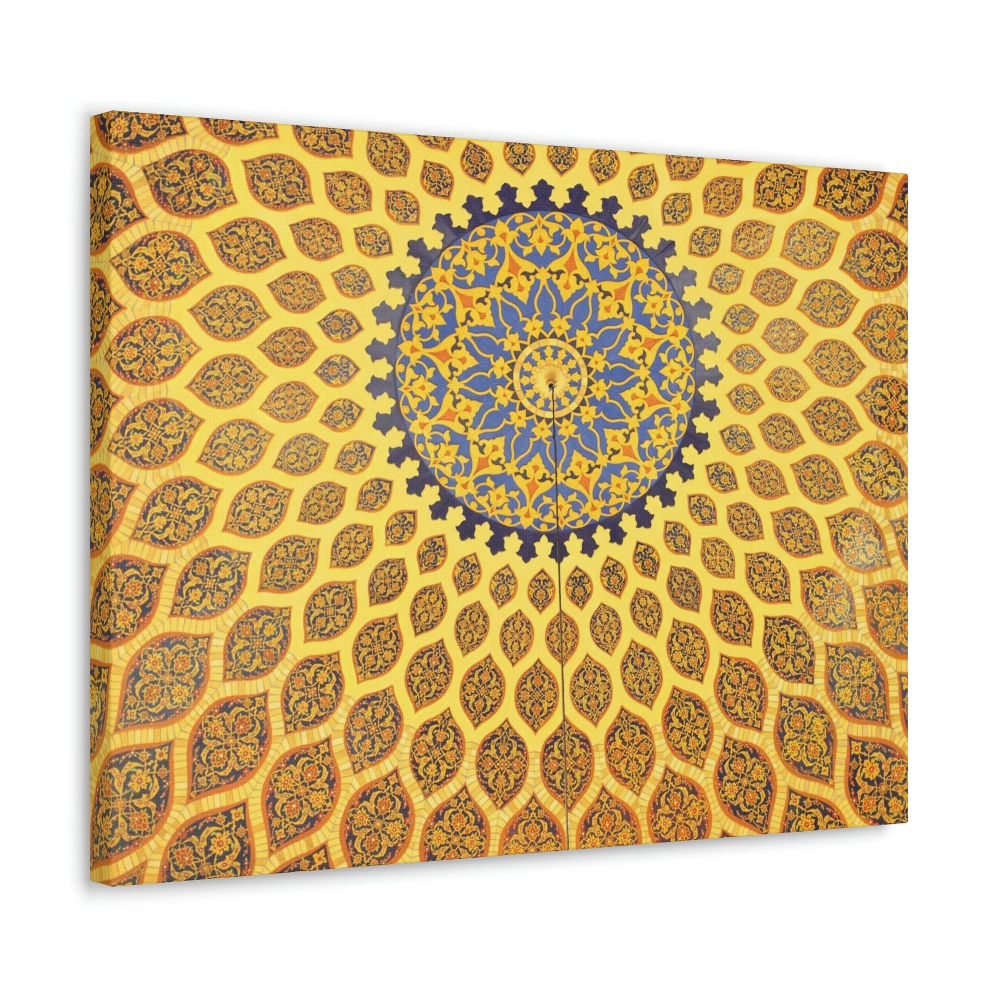 Printed in USA - Canvas Gallery Wraps - Oriental mosaic decoration in Dubai, UAE Islam - Green Forest Home