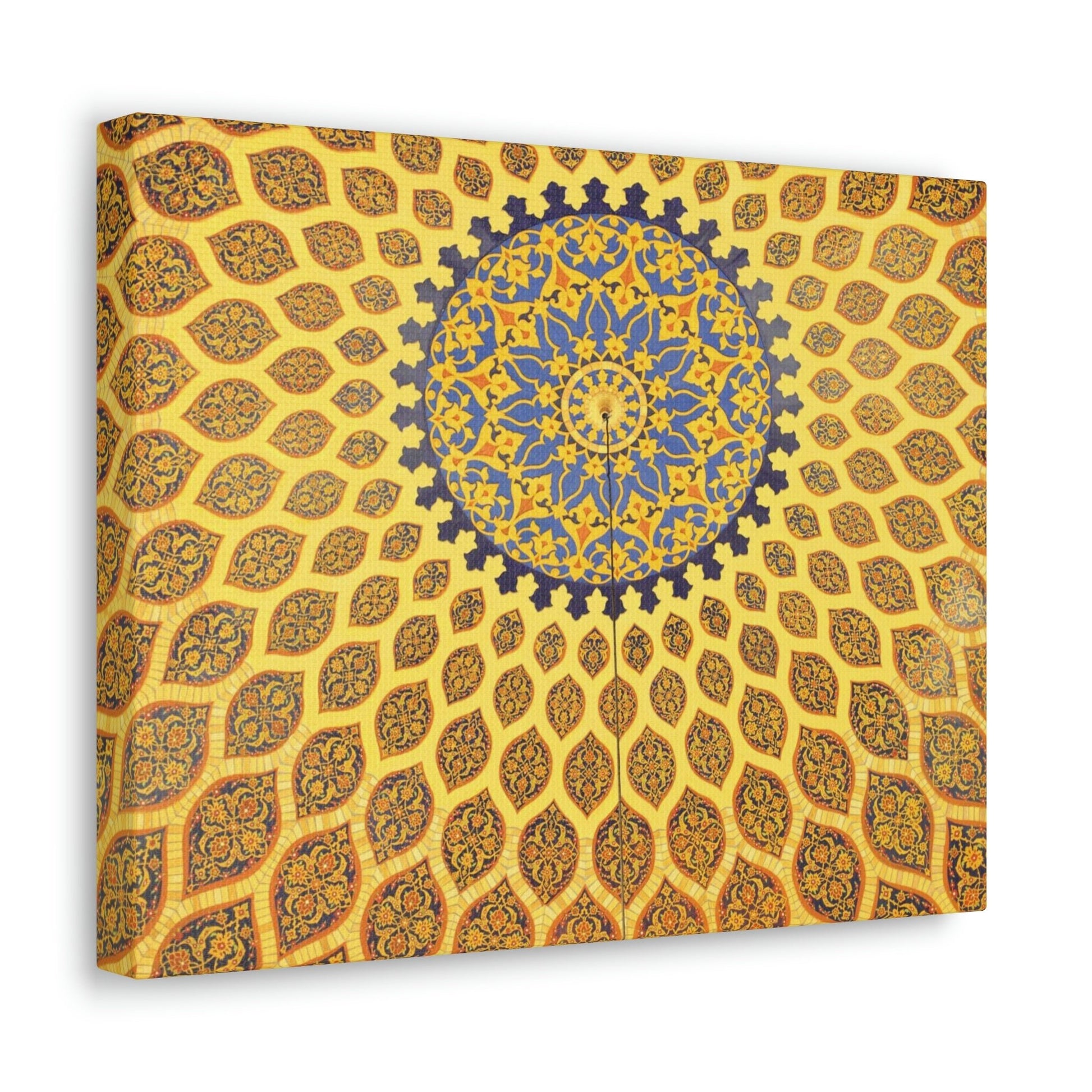 Printed in USA - Canvas Gallery Wraps - Oriental mosaic decoration in Dubai, UAE Islam - Green Forest Home