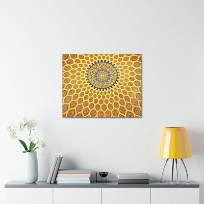 Printed in USA - Canvas Gallery Wraps - Oriental mosaic decoration in Dubai, UAE Islam - Green Forest Home