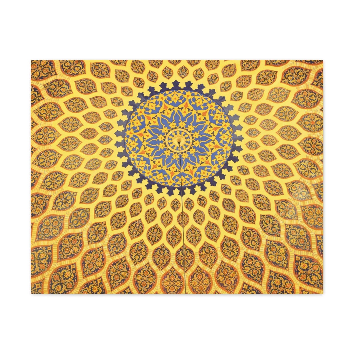 Printed in USA - Canvas Gallery Wraps - Oriental mosaic decoration in Dubai, UAE Islam - Green Forest Home