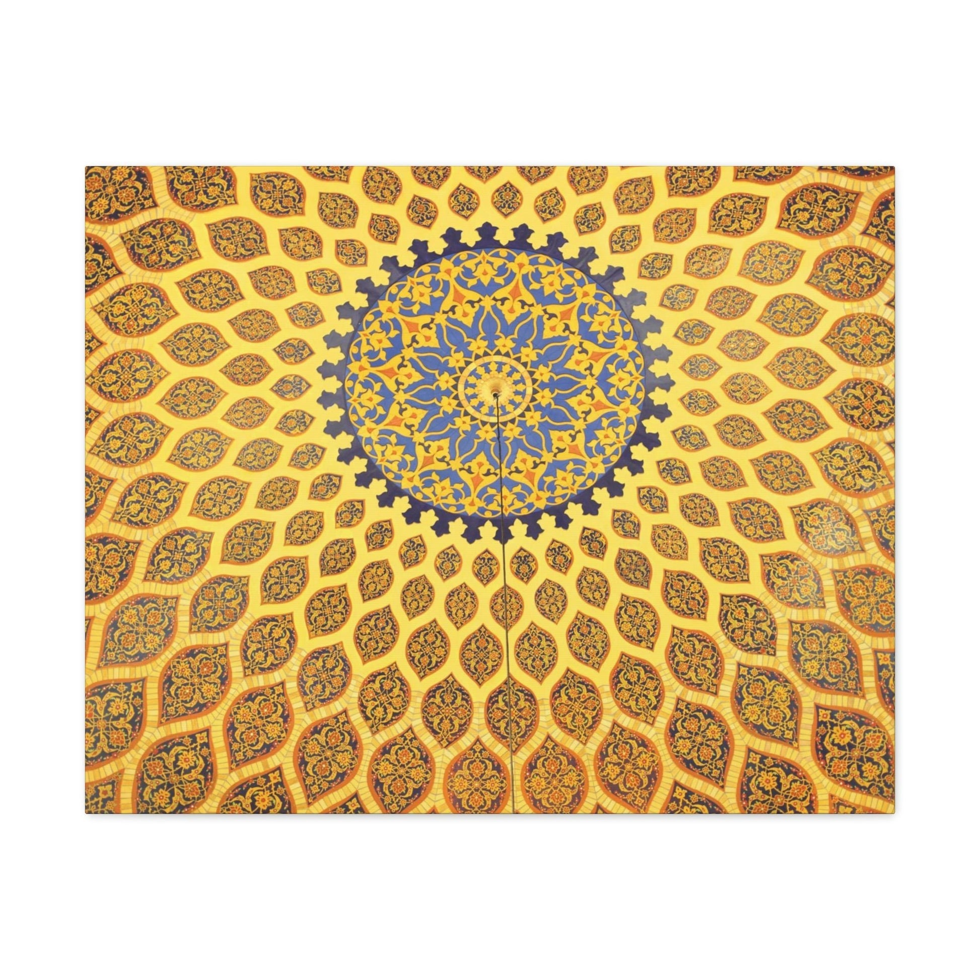 Printed in USA - Canvas Gallery Wraps - Oriental mosaic decoration in Dubai, UAE Islam - Green Forest Home