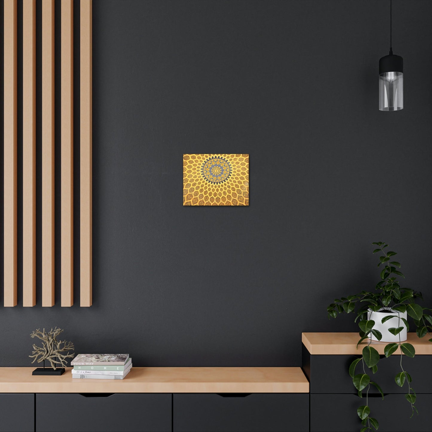 Printed in USA - Canvas Gallery Wraps - Oriental mosaic decoration in Dubai, UAE Islam - Green Forest Home