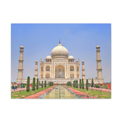 Printed in USA - Canvas Gallery Wraps - Taj Mahal - a UNESCO site - Monument to Love - Agra India - Islam - Green Forest Home