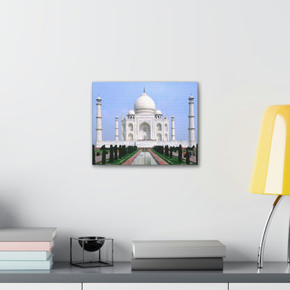 Printed in USA - Canvas Gallery Wraps - Taj Mahal - a UNESCO site - Monument to Love - Agra India - Islam - Green Forest Home